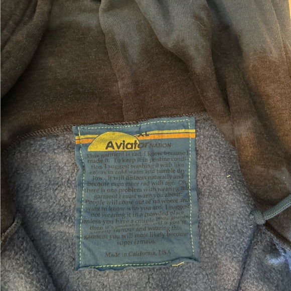 Aviator Nation Zip Up Tye Dye Hoodie XL - Picture 2 of 6